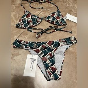 Asceno New with tags Reversible Bikini Set